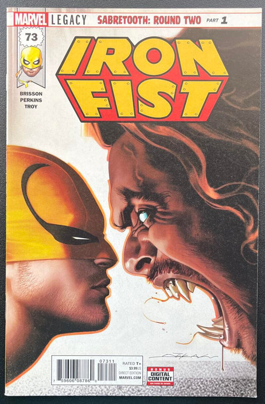 Sabertooth: Iron Fist #73 Marvel Comic Book Dec. 2017 Direct Edition - CB225 Image 1