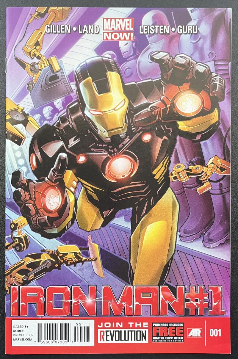 Marvel Now Ironman #1 Marvel Comic Book Direct Edition - CB228 Image 1