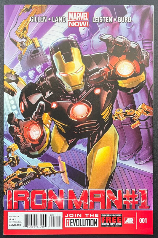 Marvel Now Ironman #1 Marvel Comic Book Direct Edition - CB228 Image 1