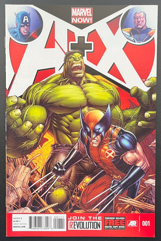 A + X  #1 Marvel Comic Book Dec. 2012 Direct Edition - CB234 Image 1
