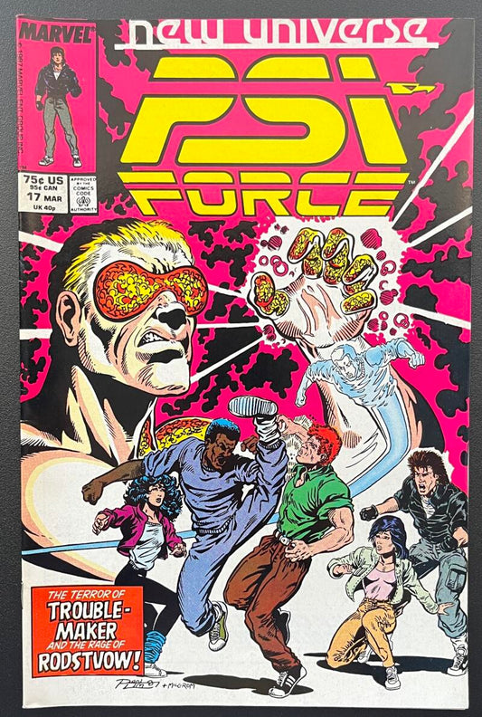 PSI Force #17 Marvel Comic Book Mar. 1988 Direct Edition - CB243 Image 1