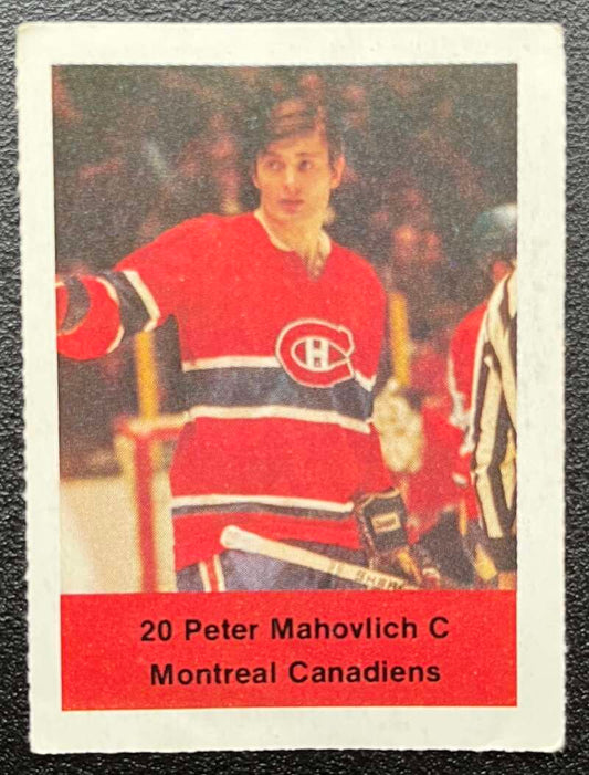 1974-75 Loblaws Hockey Sticker Peter Mahovlich Canadiens  V75549 Image 1