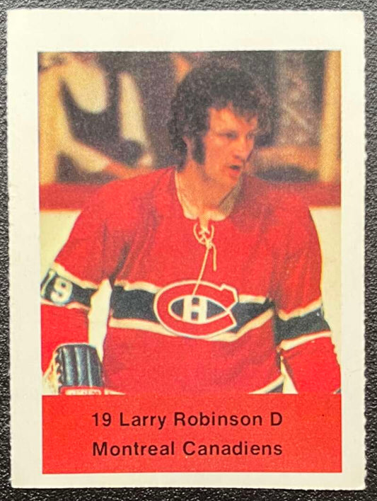 1974-75 Loblaws Hockey Sticker Larry Robinson Canadiens  V75553 Image 1