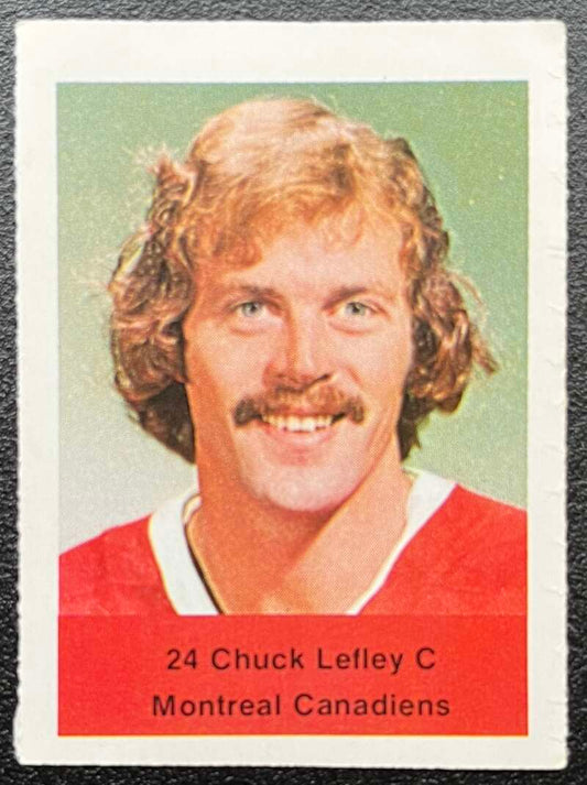 1974-75 Loblaws Hockey Sticker Chuck Lefley Canadiens  V75554 Image 1