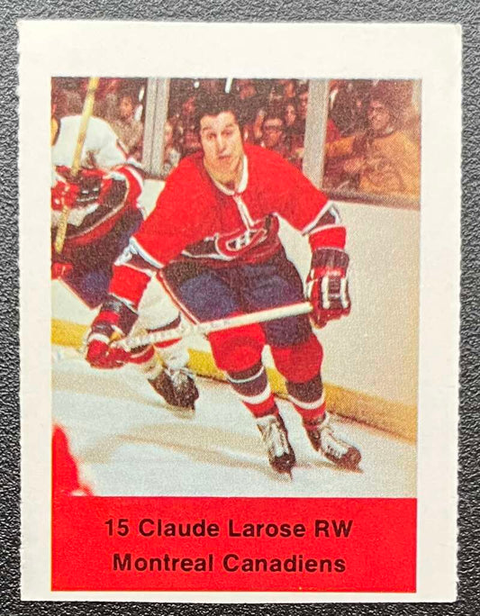 1974-75 Loblaws Hockey Sticker Claude Larose Canadiens  V75563 Image 1