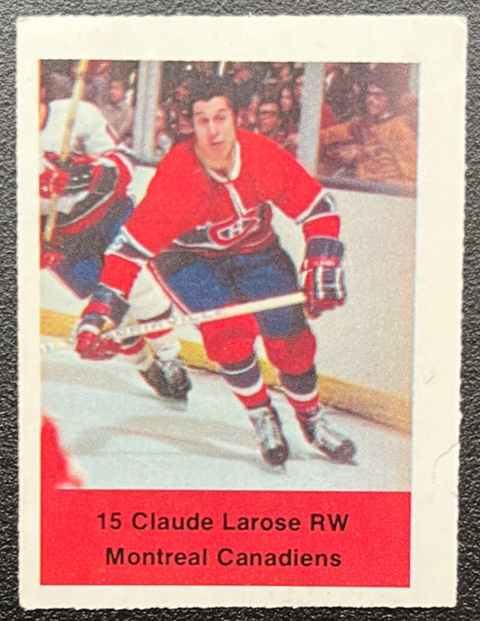1974-75 Loblaws Hockey Sticker Claude Larose Canadiens  V75564 Image 1