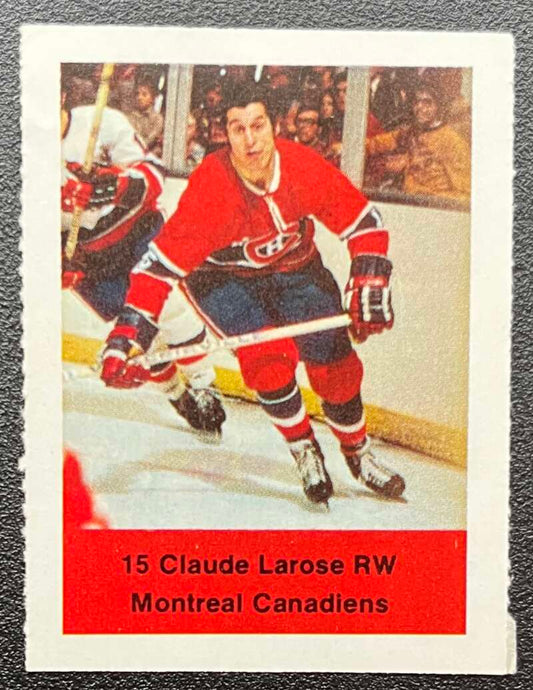1974-75 Loblaws Hockey Sticker Claude Larose Canadiens  V75565 Image 1