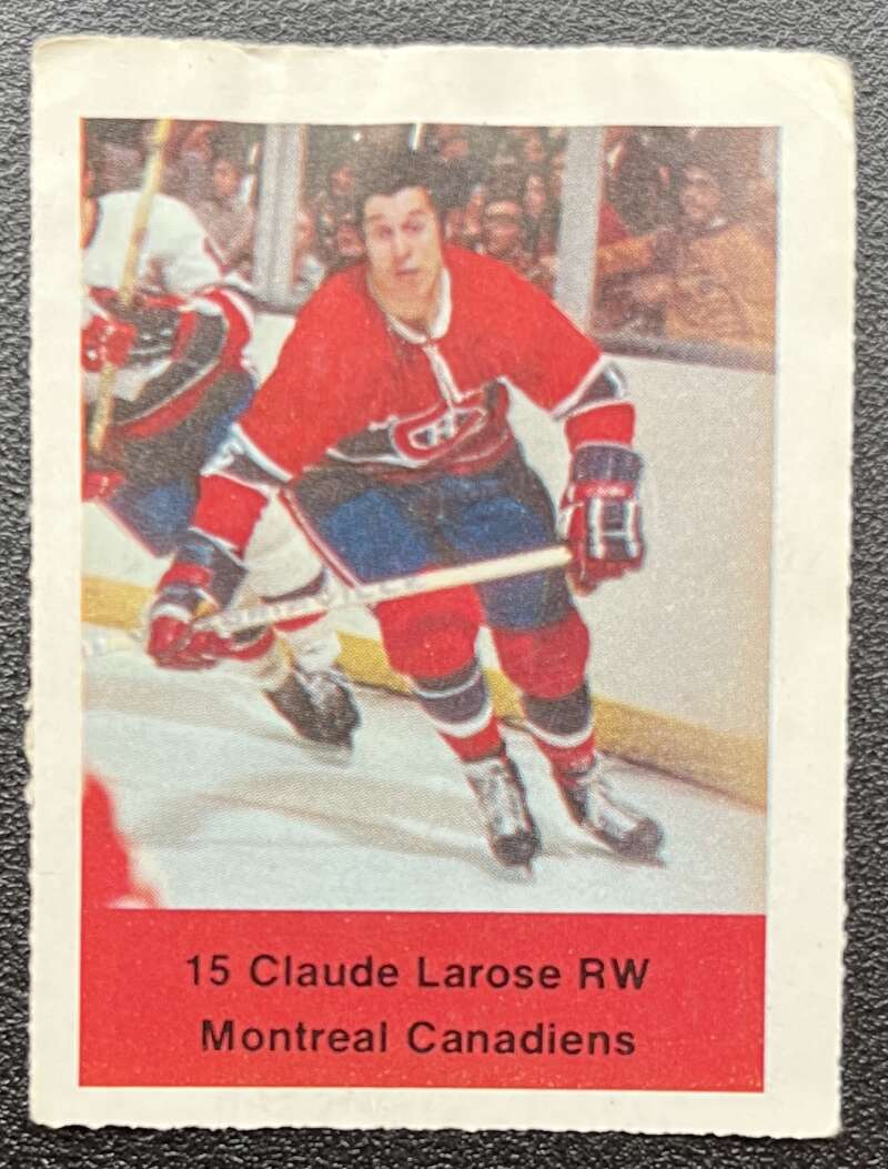 1974-75 Loblaws Hockey Sticker Claude Larose Canadiens  V75566 Image 1