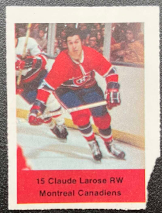 1974-75 Loblaws Hockey Sticker Claude Larose Canadiens  V75567 Image 1