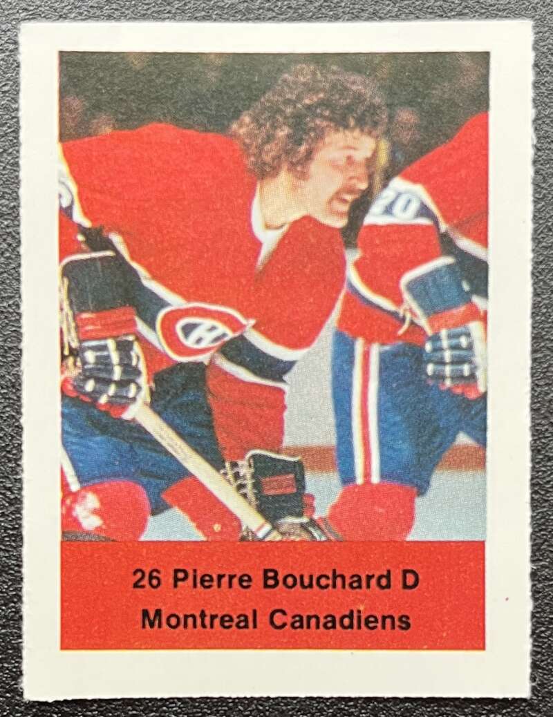 1974-75 Loblaws Hockey Sticker Pierre Bouchard Canadiens  V75569 Image 1