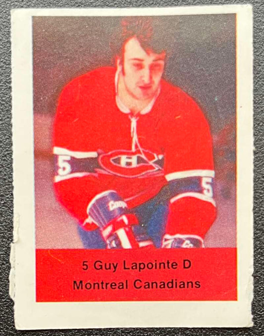 1974-75 Loblaws Hockey Sticker Guy Lapointe Canadiens  V75578 Image 1