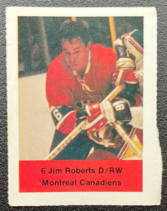 1974-75 Loblaws Hockey Sticker Jim Roberts Canadiens  V75581 Image 1