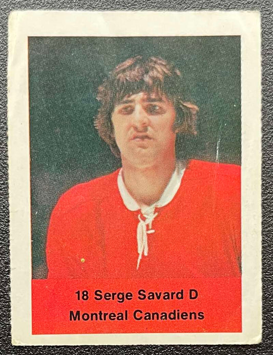 1974-75 Loblaws Hockey Sticker Serge Savard Canadiens  V75584 Image 1