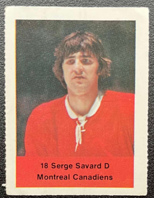 1974-75 Loblaws Hockey Sticker Serge Savard Canadiens  V75585 Image 1