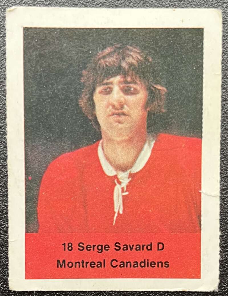 1974-75 Loblaws Hockey Sticker Serge Savard Canadiens  V75586 Image 1
