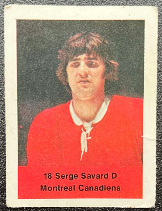 1974-75 Loblaws Hockey Sticker Serge Savard Canadiens  V75586 Image 1