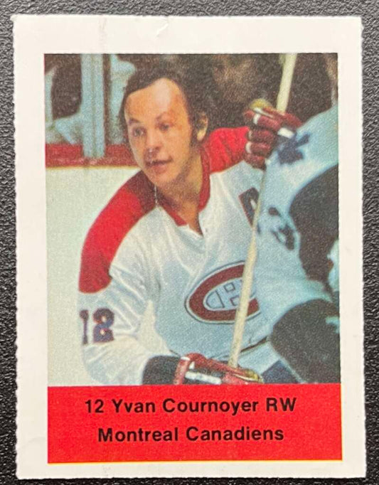 1974-75 Loblaws Hockey Sticker Yvan Courneyer Canadiens  V75598 Image 1