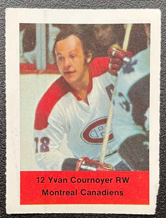 1974-75 Loblaws Hockey Sticker Yvan Courneyer Canadiens  V75599 Image 1