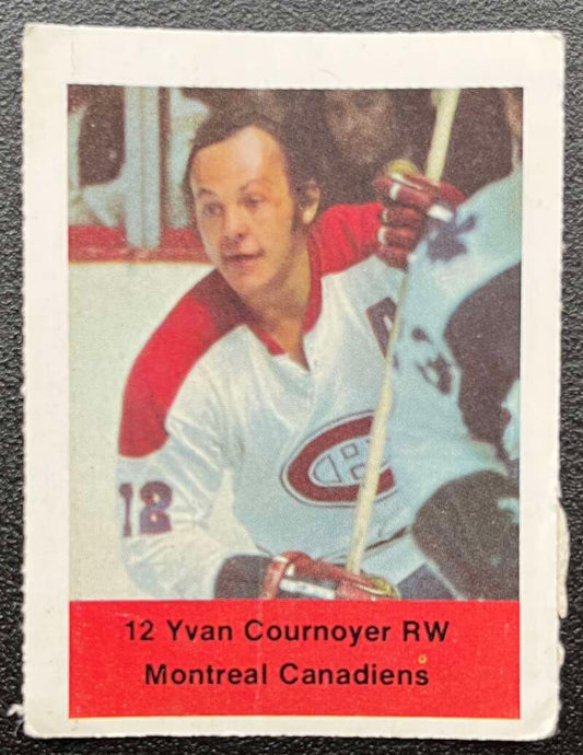 1974-75 Loblaws Hockey Sticker Yvan Courneyer Canadiens  V75600 Image 1
