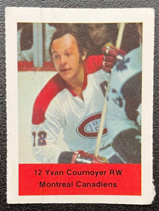 1974-75 Loblaws Hockey Sticker Yvan Courneyer Canadiens  V75601 Image 1