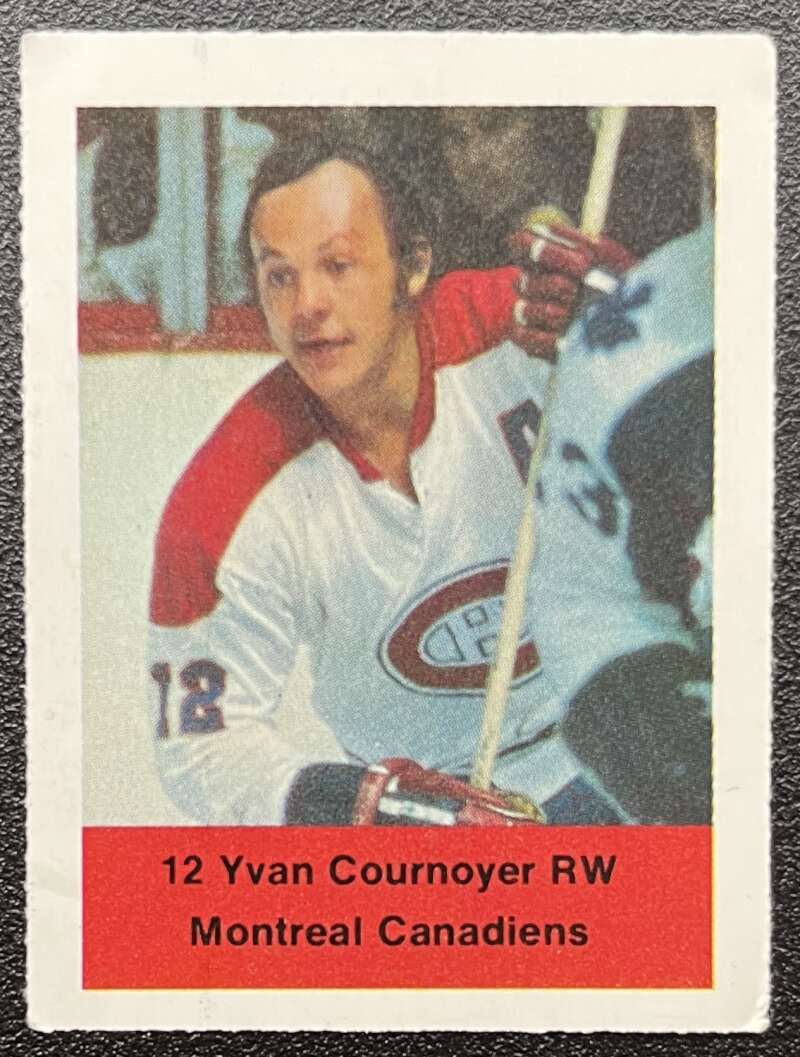 1974-75 Loblaws Hockey Sticker Yvan Courneyer Canadiens  V75602 Image 1