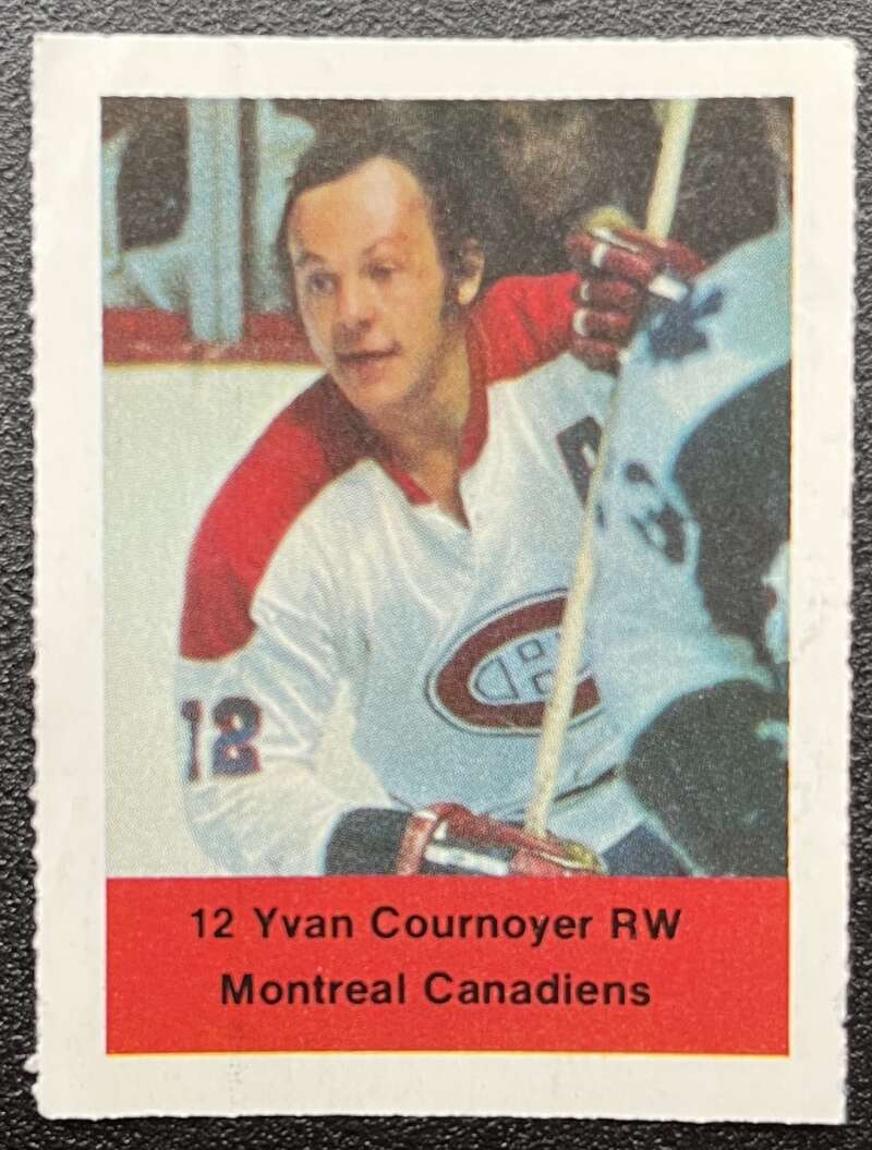 1974-75 Loblaws Hockey Sticker Yvan Courneyer Canadiens  V75603 Image 1