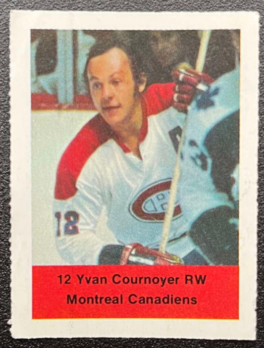 1974-75 Loblaws Hockey Sticker Yvan Courneyer Canadiens  V75603 Image 1