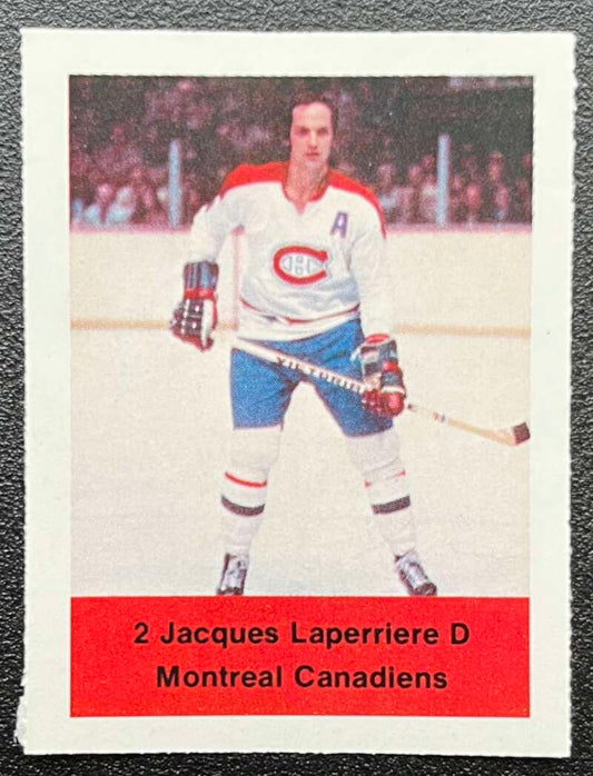 1974-75 Loblaws Hockey Sticker Jacques Laperriere Canadiens  V75605 Image 1