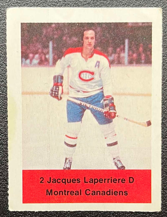 1974-75 Loblaws Hockey Sticker Jacques Laperriere Canadiens  V75609 Image 1