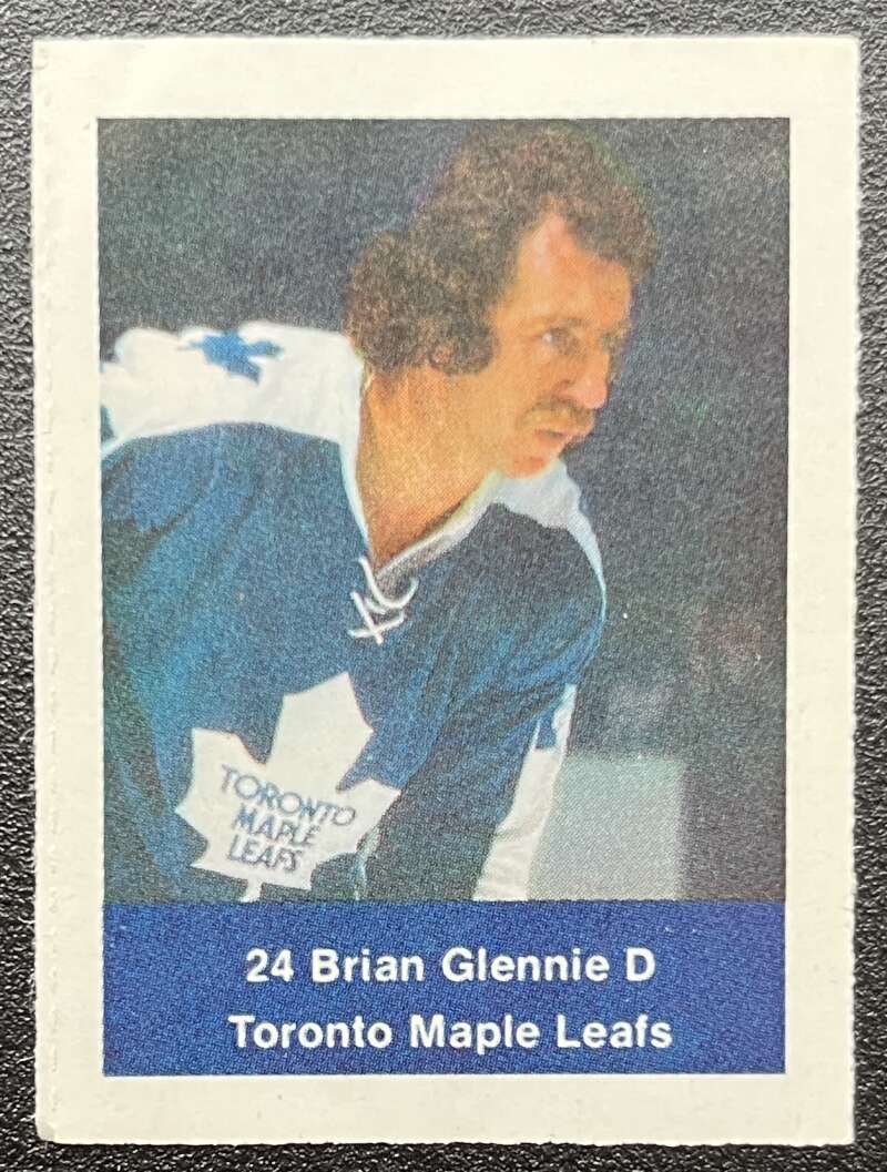 1974-75 Loblaws Hockey Sticker Brian Glennie Leafs  V75612 Image 1