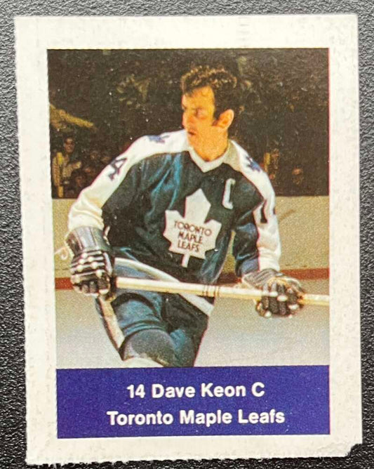 1974-75 Loblaws Hockey Sticker Dave Keon Leafs  V75636 Image 1