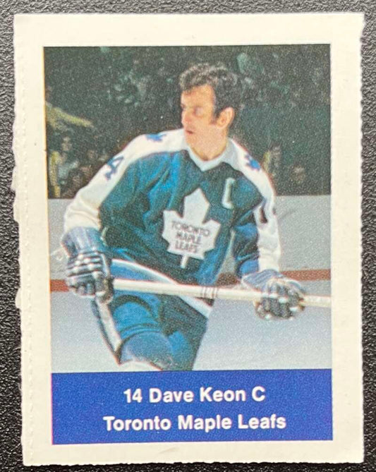 1974-75 Loblaws Hockey Sticker Dave Keon Leafs  V75637 Image 1