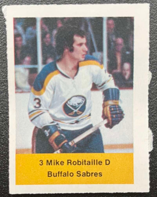 1974-75 Loblaws Hockey Sticker Mike Robitaille Sabres V75659 Image 1