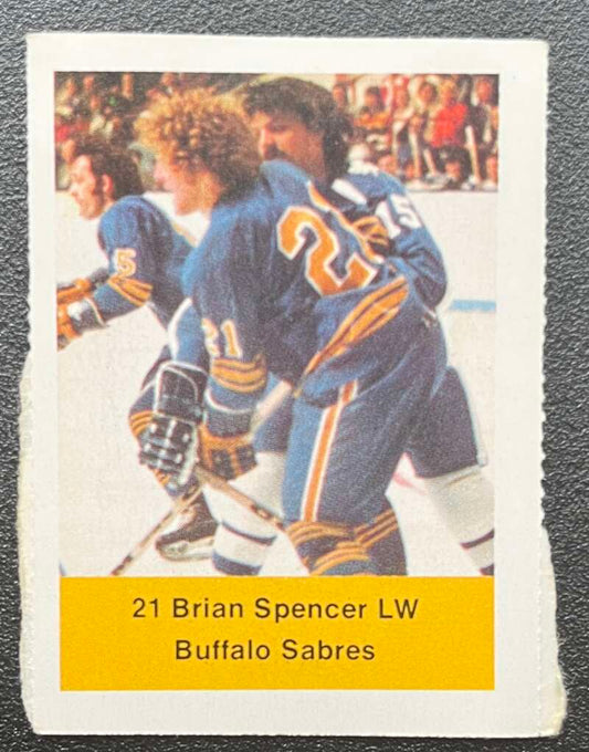 1974-75 Loblaws Hockey Sticker Brian Spencer Sabres V75661 Image 1