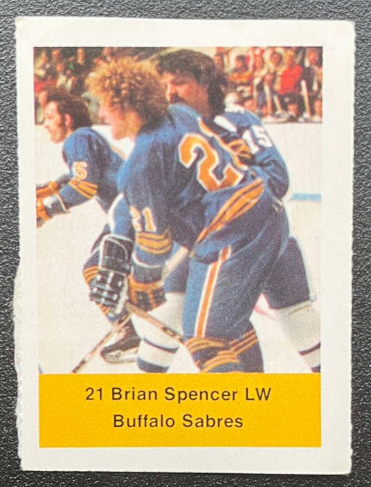 1974-75 Loblaws Hockey Sticker Brian Spencer Sabres V75662 Image 1