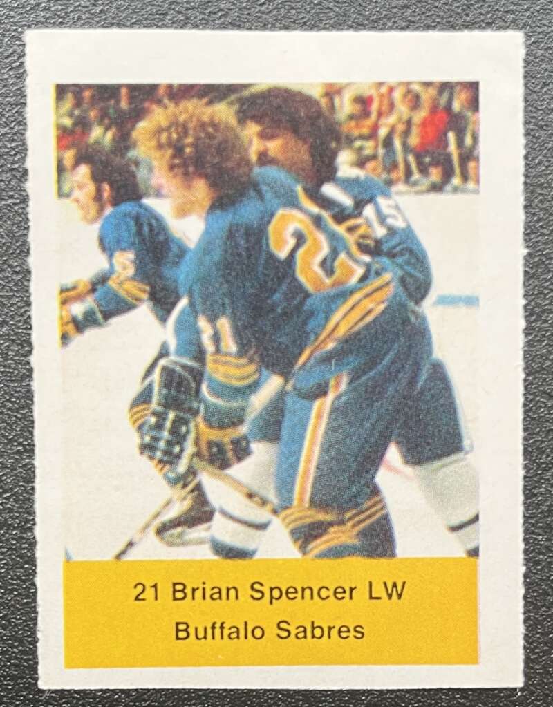 1974-75 Loblaws Hockey Sticker Brian Spencer Sabres V75663 Image 1