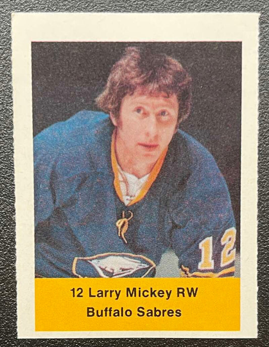 1974-75 Loblaws Hockey Sticker Larry Mickey Sabres V75665 Image 1