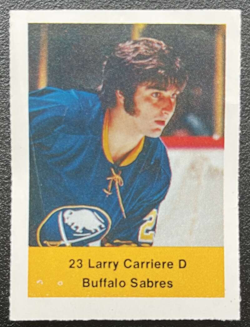 1974-75 Loblaws Hockey Sticker Larry Carriere Sabres V75667 Image 1