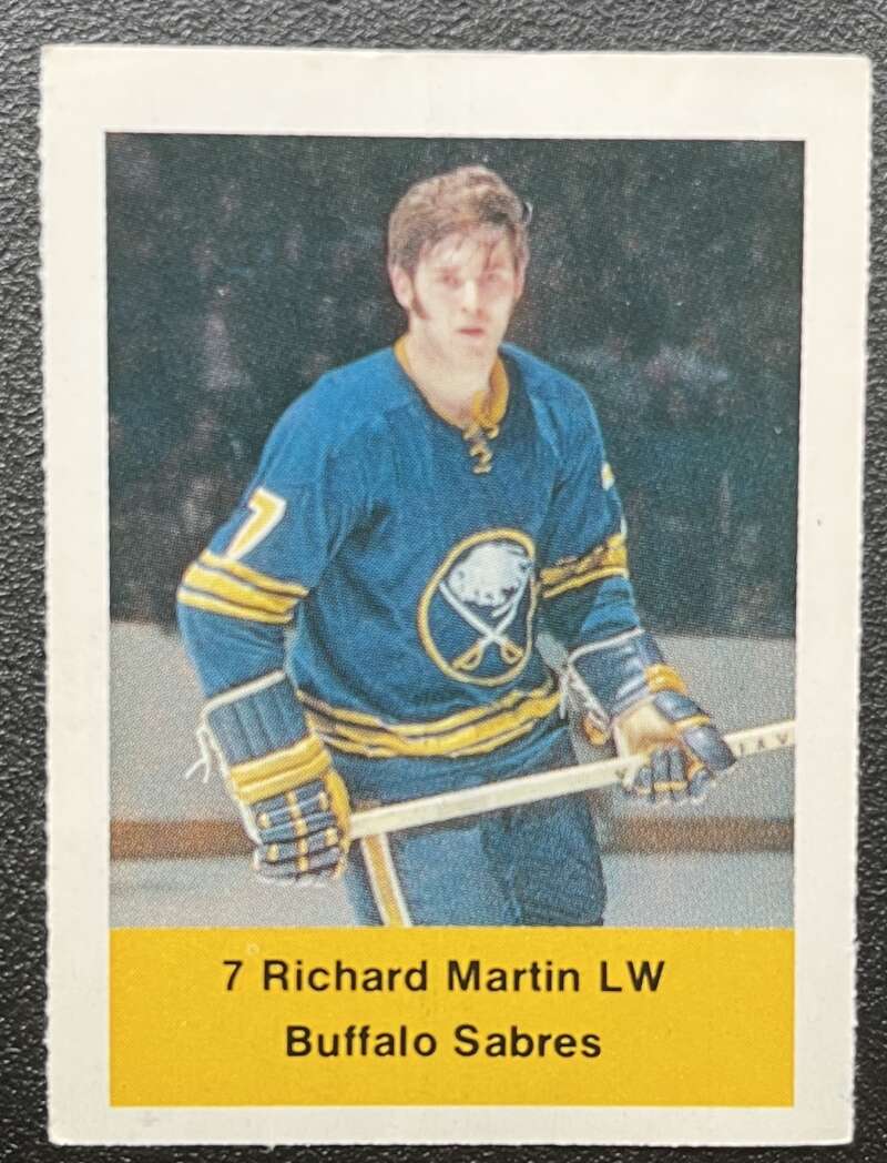 1974-75 Loblaws Hockey Sticker Richard Martin Sabres V75668 Image 1