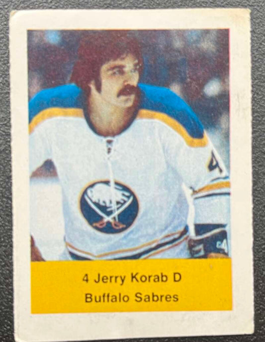 1974-75 Loblaws Hockey Sticker Jerry Korab Sabres V75671 Image 1
