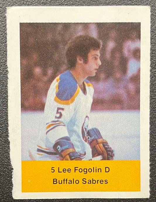 1974-75 Loblaws Hockey Sticker lee Fogolin Sabres V75676 Image 1