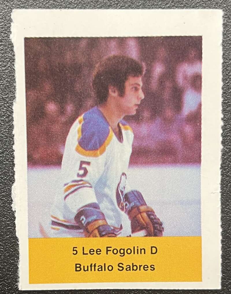 1974-75 Loblaws Hockey Sticker lee Fogolin Sabres V75677 Image 1