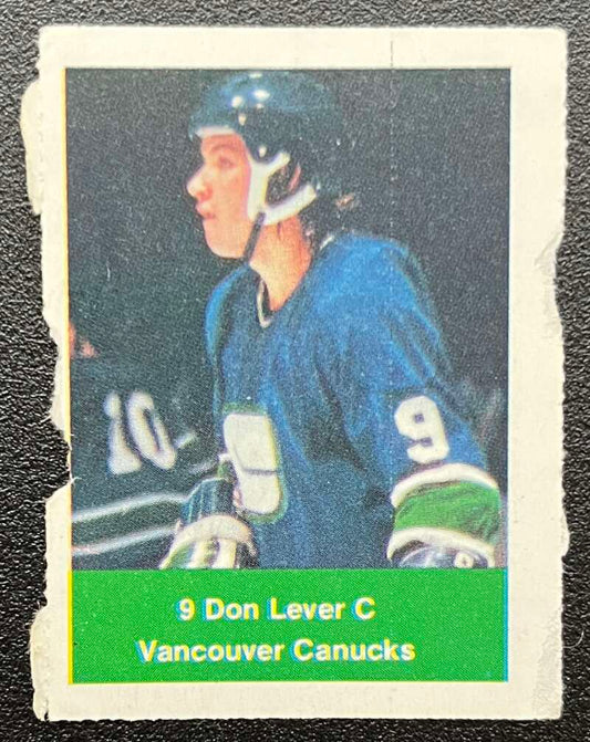 1974-75 Loblaws Hockey Sticker Don Lever Canucks  V75692 Image 1