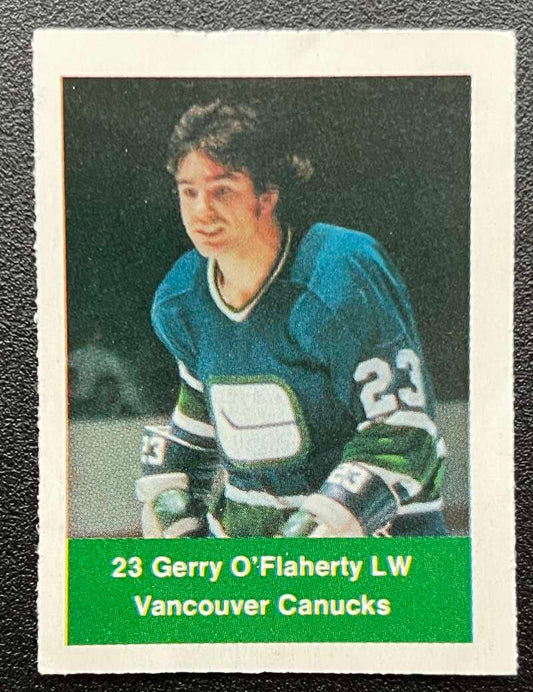1974-75 Loblaws Hockey Sticker Gerry O'Flaherty Canucks  V75694 Image 1