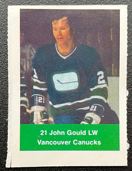 1974-75 Loblaws Hockey Sticker John Gould Canucks  V75698 Image 1