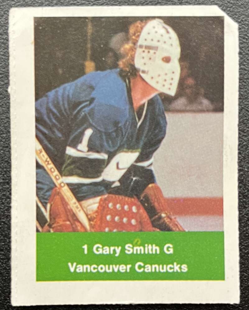 1974-75 Loblaws Hockey Sticker Gary Smith Canucks  V75907 Image 1