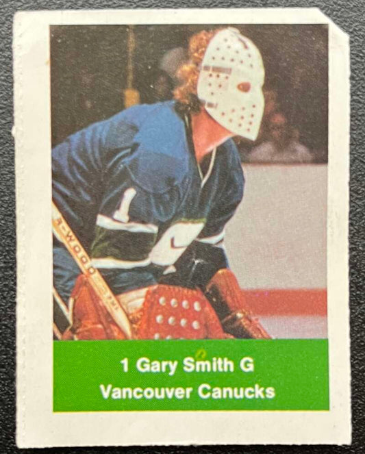 1974-75 Loblaws Hockey Sticker Gary Smith Canucks  V75907 Image 1