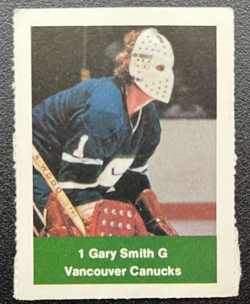 1974-75 Loblaws Hockey Sticker Gary Smith Canucks  V75908 Image 1