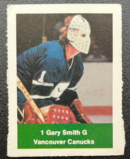1974-75 Loblaws Hockey Sticker Gary Smith Canucks  V75908 Image 1