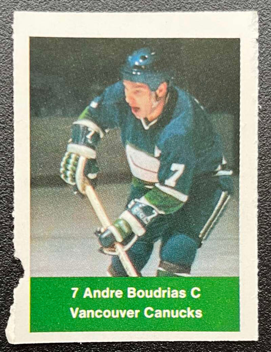1974-75 Loblaws Hockey Sticker Andre Boudrias Canucks  V75909 Image 1